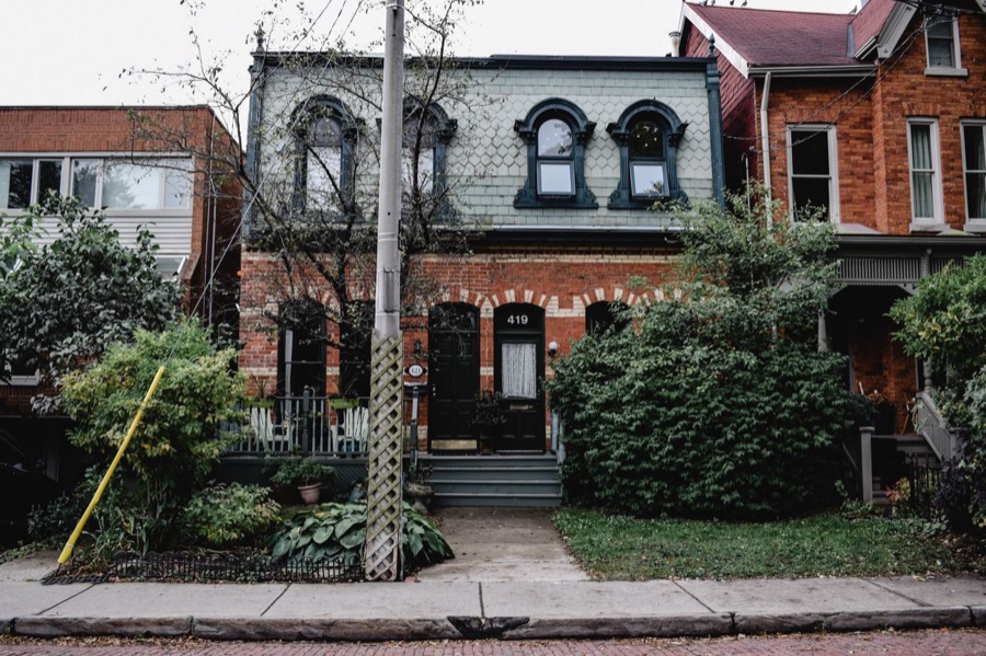Victorian brick semi-detached home in Toronto