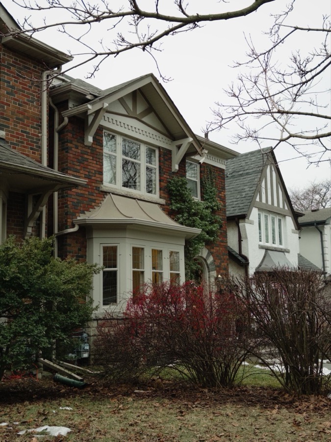 Older two-storey brick home in Toronto